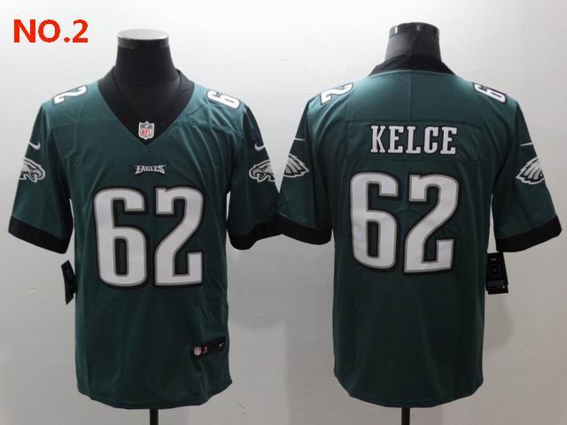 Men's Philadelphia Eagles #62 Jason Kelce Jersey NO.2;